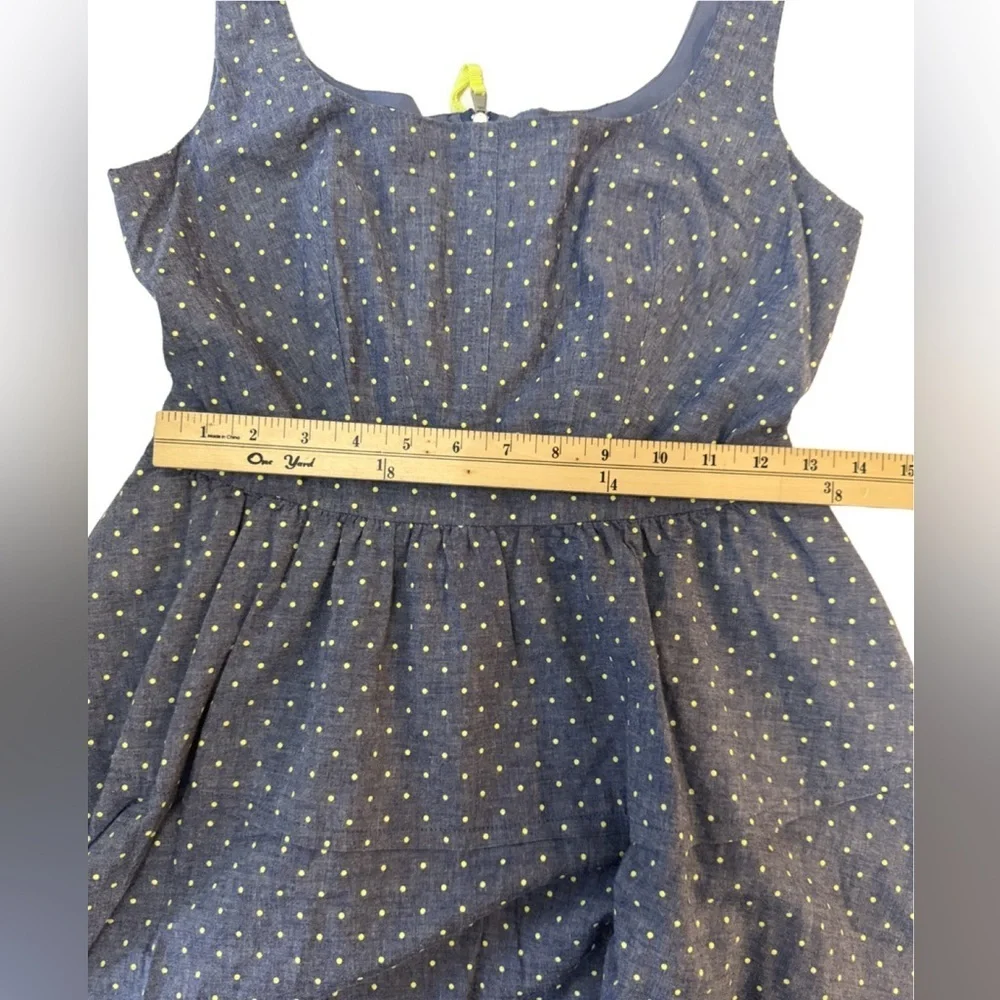 Marc by Marc Jacobs Blue Polka Dot Dress with pockets. Size 6